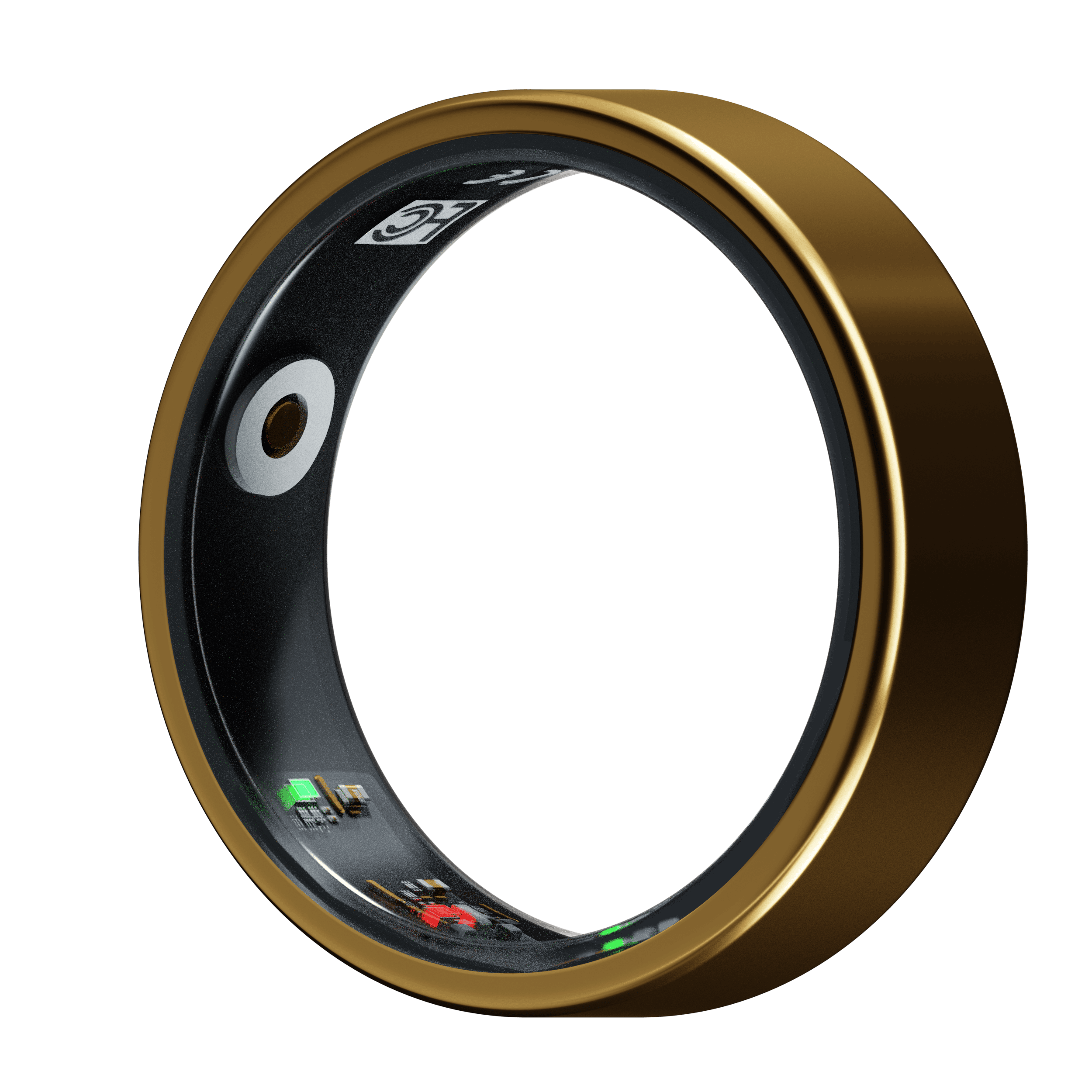 Uni Q-Ring gold variant with internal sensors and a sleek, durable ...