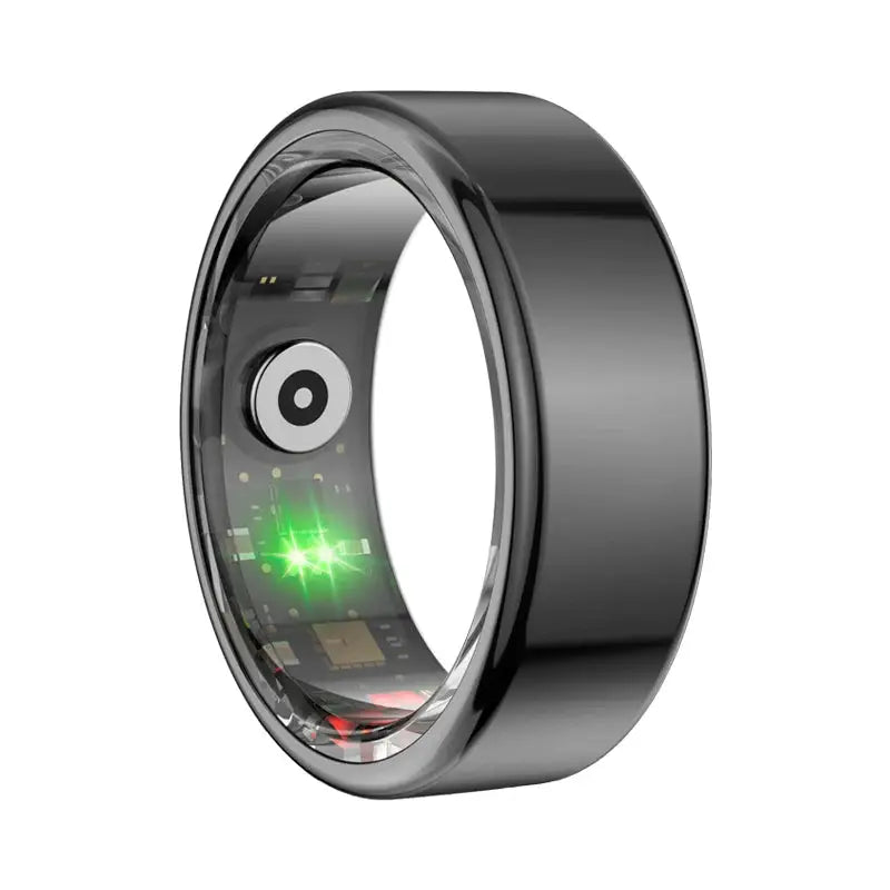 Uni•Q-Ring - Wireless Smart Ring (Stainless Steel Case, Waterproof, Chip RF03, BT Connection, Heart Rate & Sleep Monitoring, Sports Mode) - UniSex + Easy 15-Day Returns - Earbuds (Free Gift), unipods pro 2, Unidopes.co.in