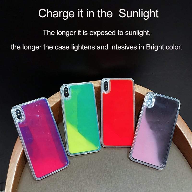 Uni•Case - Paint Me Green Neon Sand Glow Case