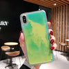 Uni•Case - Paint Me Green Neon Sand Glow Case