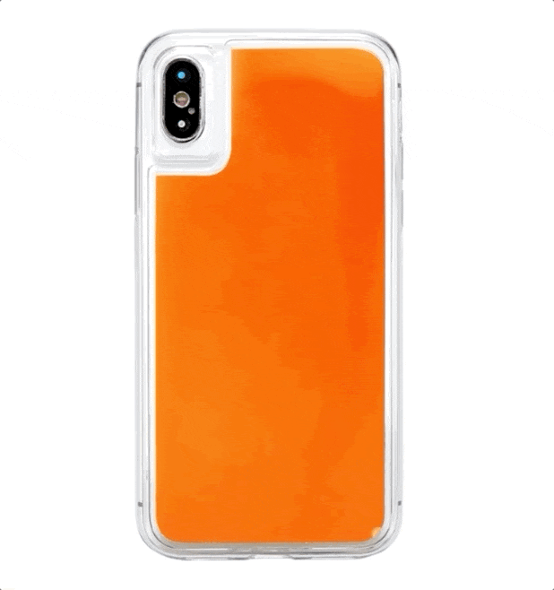 Uni•Case - Orange Neon Sand Glow Case
