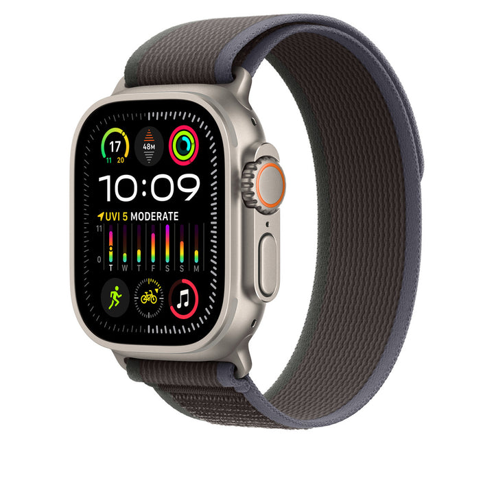 UniWatch Ultra 2 OG: 49MM AOD with LOGO - Health and Fitness Tracker with Gallery, !OS+Android App-Extra Strap & EarBuds FREE Inside Box [1 Yr Warranty]