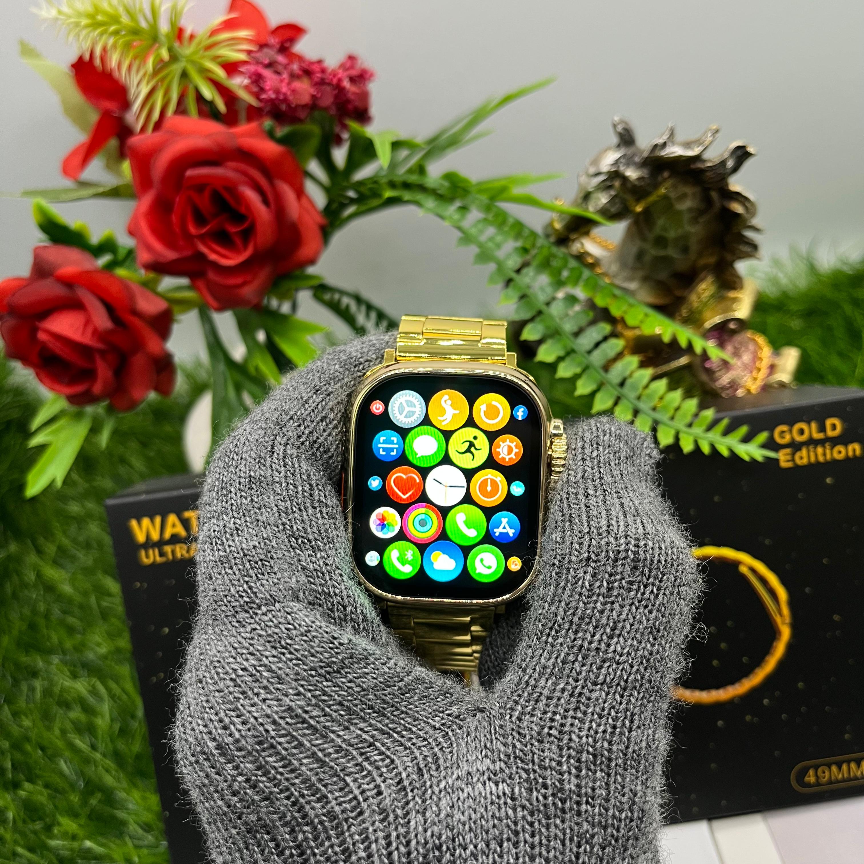 UniWatch 8 Ultra 24K Gold Edition - On/Off Apple Logo(6 Months Warranty), unipods pro 2, Unidopes.co.in